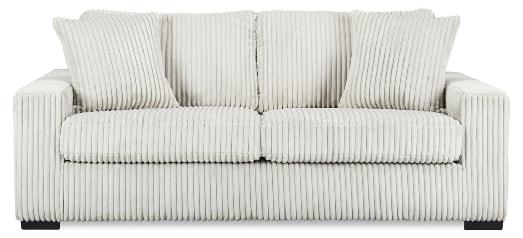 Willow 87" Light Grey Fabric Sofa with Track Arms and Reversible Seat and Back Cushions | Sofa Willow de 87 po en tissu gris clair avec accoudoirs rectilignes et coussins de siège et de dossier réversibles | WIL2GYSF