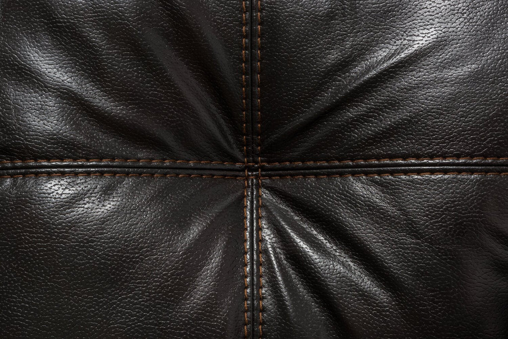 Made in Canada Addison 86" Leather-Look Fabric Sofa with Removable Seat Cushion and Tufting - Blackberry Black | Sofa Addison de 86 po fabriqué au Canada en tissu d’apparence cuir avec coussin de siège amovible et capitonnage - noir mûre