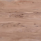 Miya Dining Table with Live Edge, Acacia Wood, Metal, 60"W - Natural | Table de salle à manger Miya de 60 po (L) en acacia et métal avec bordures Live Edge - naturelle