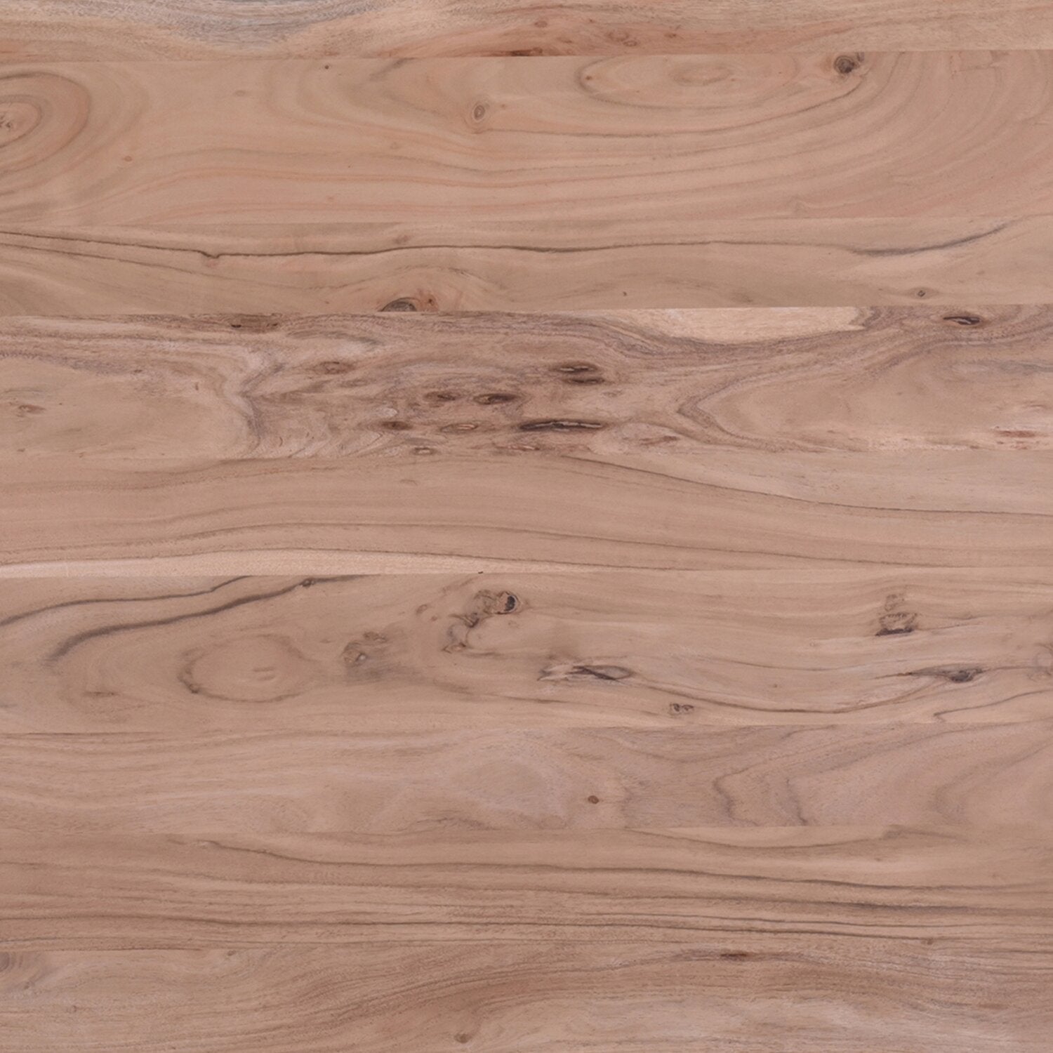 Miya Dining Table with Live Edge, Acacia Wood, Metal, 60"W - Natural | Table de salle à manger Miya de 60 po (L) en acacia et métal avec bordures Live Edge - naturelle