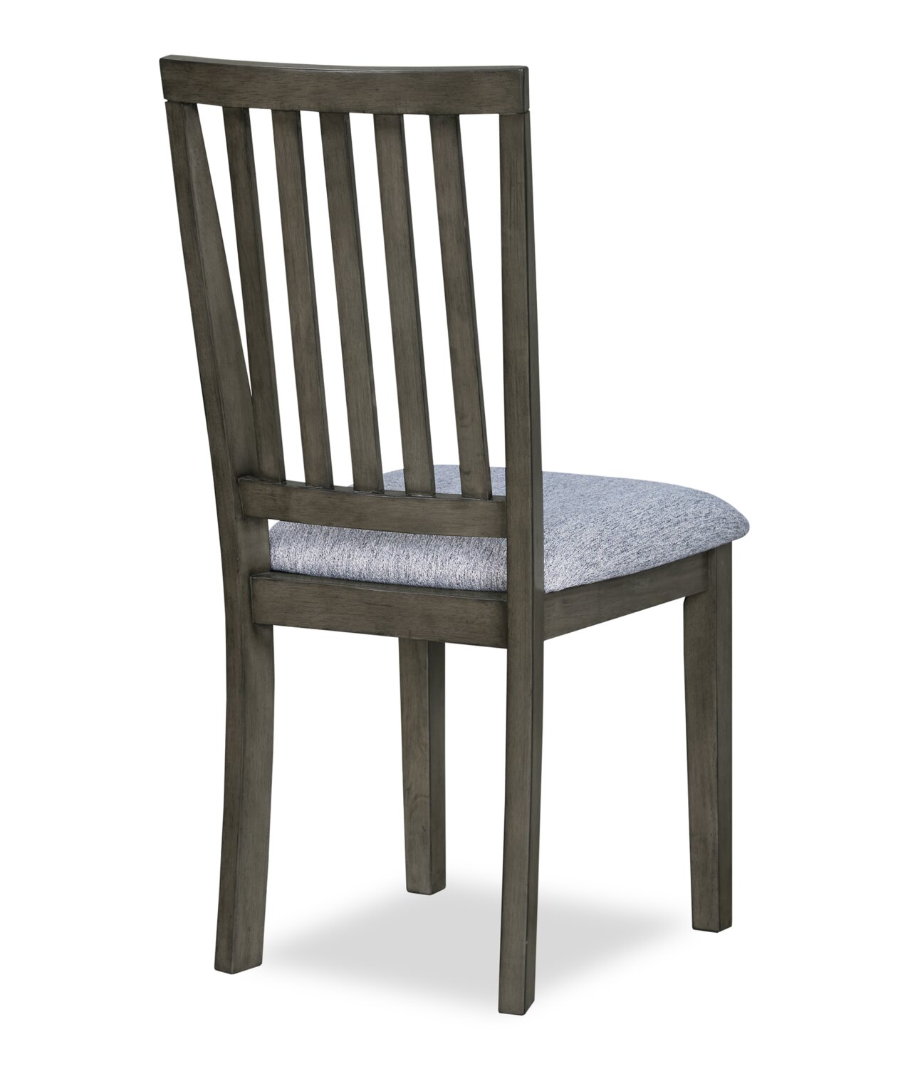 Bryn Dining Chair with Fabric Seat, Slat-Back - Dark Grey | Chaise de salle à manger Bryn avec siège en tissu et dossier à lattes - gris foncé