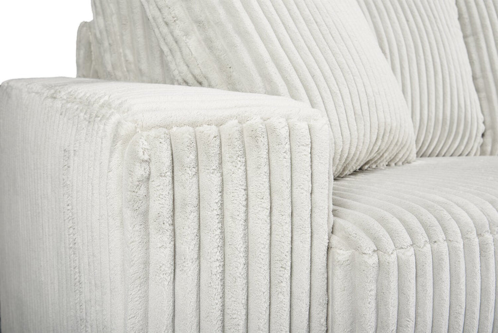 Willow 87" Light Grey Fabric Sofa with Track Arms and Reversible Seat and Back Cushions | Sofa Willow de 87 po en tissu gris clair avec accoudoirs rectilignes et coussins de siège et de dossier réversibles | WIL2GYSF