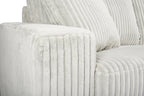 Willow 87" Light Grey Fabric Sofa with Track Arms and Reversible Seat and Back Cushions | Sofa Willow de 87 po en tissu gris clair avec accoudoirs rectilignes et coussins de siège et de dossier réversibles | WIL2GYSF