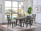 Zao Dining Chair, Wood, Melamine - Brown | Chaise de salle à manger Zao en bois et en mélamine - brune