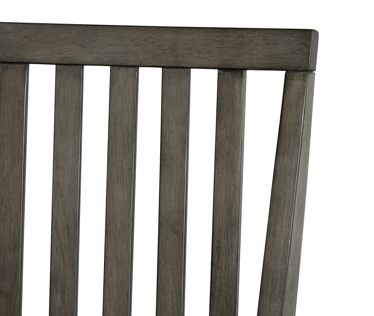 Bryn Dining Chair with Fabric Seat, Slat-Back - Dark Grey | Chaise de salle à manger Bryn avec siège en tissu et dossier à lattes - gris foncé