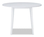 Bryn Drop-Leaf Dining Table, 42" Round - White | Table de salle à manger ronde Bryn de 42 po avec abattant - blanche