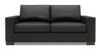 Made in Canada Customizable Sofa Lab Track 75" Linen-Look Fabric Condo Size Sofa with Track Arms - Luna Kohl Grey | Sofa Track de Sofa Lab de 75 po de format condo fabriqué au Canada en tissu d’apparence lin - gris Luna Kohl | TR092691
