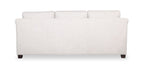 Mallie 84" Chenille Fabric Sofa with Rolled Arms and Wood Legs - Shell White | Sofa Mallie de 84 po en tissu de chenille avec accoudoirs enroulés et pattes en bois - blanc coquillage