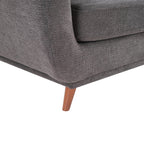 Cosmo 80" Fabric Sofa with Tufted Back Cushions - Charcoal | Sofa Cosmo de 80 po en tissu avec coussins de dossier capitonnés - anthracite