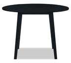 Bryn Drop-Leaf Dining Table, 42" Round - Black | Table de salle à manger ronde Bryn de 42 po avec abattant - noire