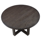 Zelda Dining Table with Pedestal Base, 52"W Round  - Espresso Brown | Table de salle à manger ronde Zelda de 52 po (L) avec base piédestal - brun espresso