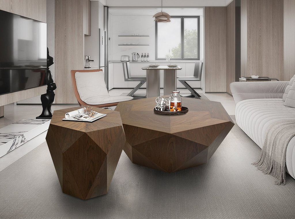 Dawson 37” Modern Coffee Table - Light Brown | Table à café moderne Dawson de 37 po - brun clair