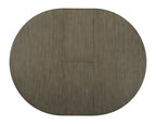 Brook Dining Table with 42-54"W Extension, Round - White/Brown | Table de salle à manger ronde Brook de 42 po à 54 po (L) avec rallonge - blanche et brune