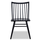 Astro Dining Chair with Curved Spindle-Back - Black | Chaise de salle à manger Astro avec dossier à barreaux en forme de fuseau courbé - noire