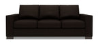 Made in Canada Customizable Sofa Lab Track 85" Chenille Fabric Sofa with Track Arms - Luxury Chocolate Brown | Sofa Track de Sofa Lab de 85 po fabriqué au Canada en tissu de chenille avec accoudoirs rectilignes - brun Luxury Chocolate | TR103293
