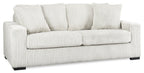 Willow 87" Light Grey Fabric Sofa with Track Arms and Reversible Seat and Back Cushions | Sofa Willow de 87 po en tissu gris clair avec accoudoirs rectilignes et coussins de siège et de dossier réversibles | WIL2GYSF