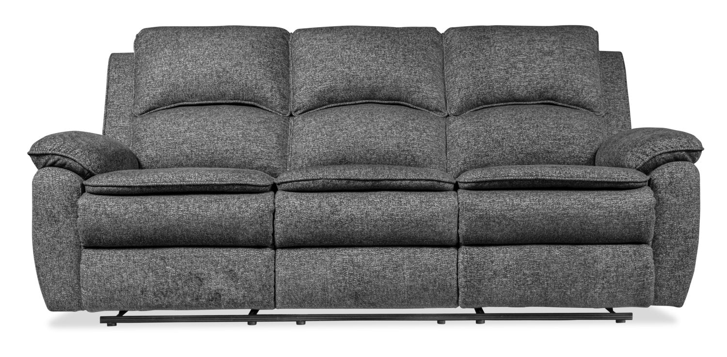 Chandler 82" Chenille Fabric Reclining Sofa - Grey | Sofa inclinable Chandler de 82 po en tissu de chenille - gris