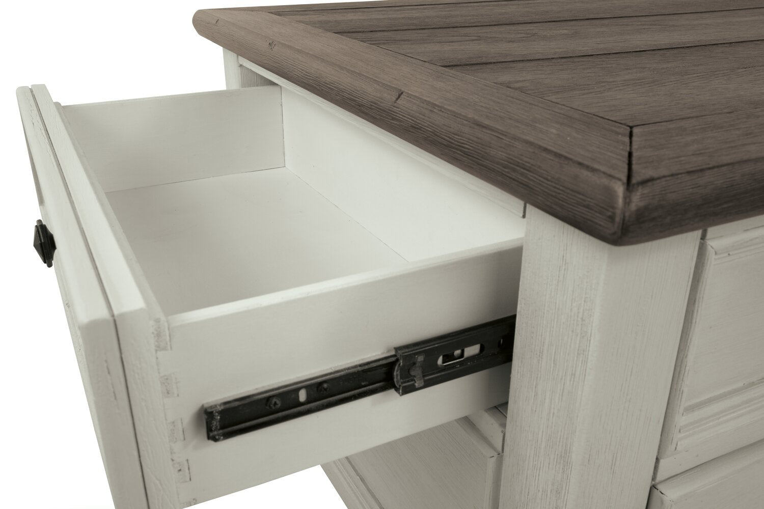 Colby 46" Rustic Lift Top Coffee Table with Storage and Casters - Two Tone Wood|Table à café rustique Colby de 46 po avec dessus relevable, rangement et roulettes - bois deux teintes