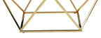 Amanda 31.5" Modern Square Coffee Table - White Marble Top with Gold Metal Base | Table à café carrée moderne Amanda de 31,5 po - dessus en marbre blanc avec base en métal doré