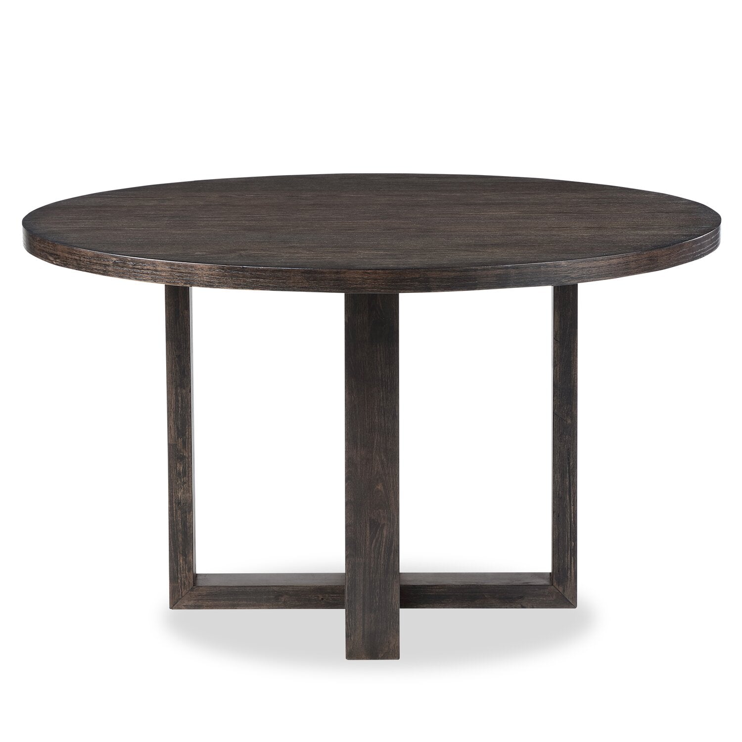 Zelda Dining Table with Pedestal Base, 52"W Round  - Espresso Brown | Table de salle à manger ronde Zelda de 52 po (L) avec base piédestal - brun espresso