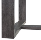 California 47.25" Modern Glass Top Coffee Table - Distressed Grey |Table à café moderne California de 47,25 po avec dessus en verre - gris vieilli