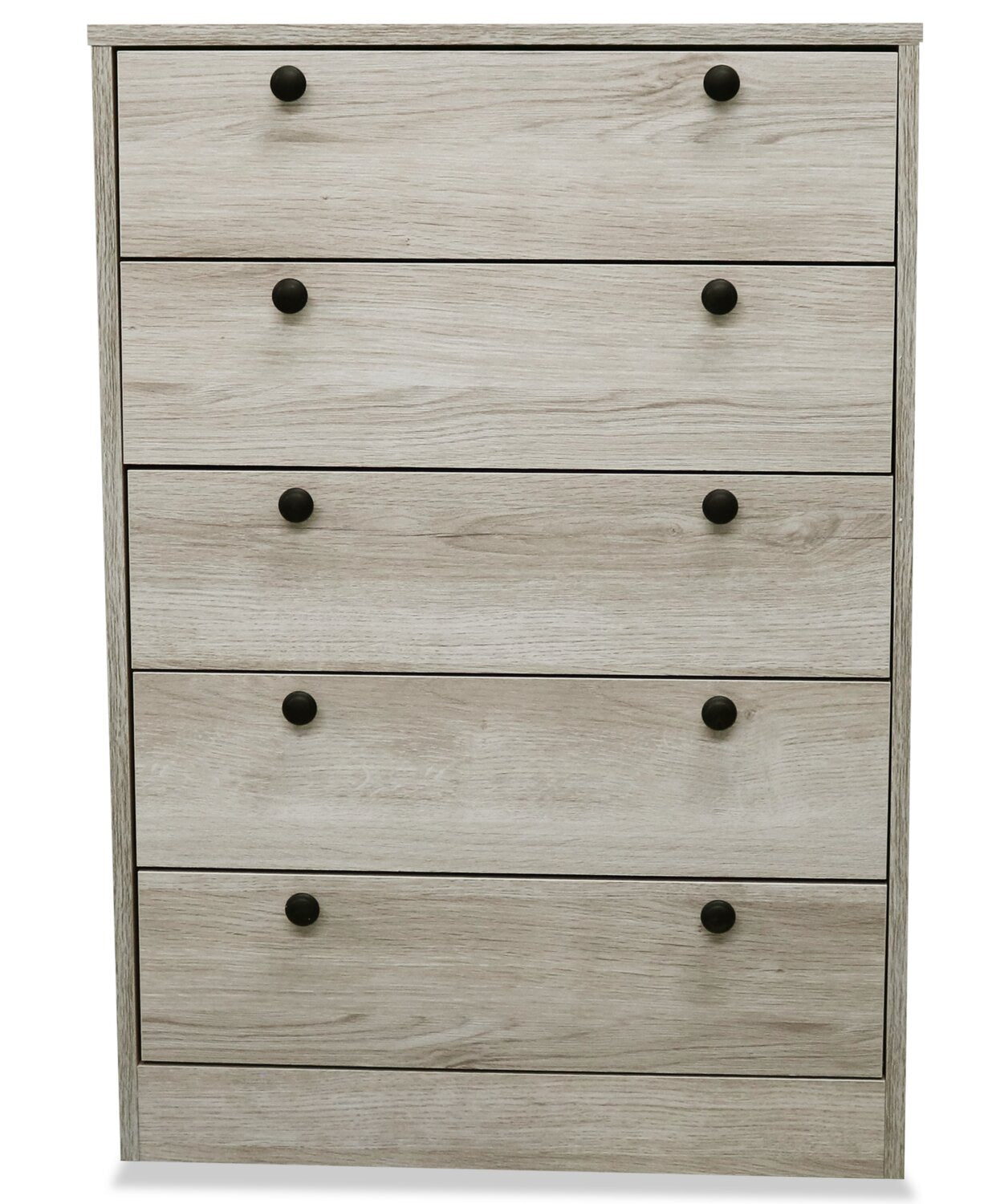 Hart Bedroom Chest of Drawers, 5-Drawer, 24.6"W x 36.2"H, Made in Canada - White | Commode verticale Hart de 24,6 po (L) x 36,2 po (H) à 5 tiroirs pour la chambre à coucher, fabriquée au Canada - blanche