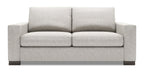 Made in Canada Customizable Sofa Lab Track 75" Chenille Fabric Condo Size Sofa with Track Arms - Luxury Silver | Sofa Track de Sofa Lab de 75 po de format condo fabriqué au Canada en tissu de chenille - argenté Luxury Silver | TR092793