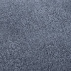 Kort & Co. Kassia 80" Linen-Look Fabric Condo Size Sofa with Wood Base and Legs - Blue | Sofa Kassia de Kort & Co. de 80 po de format condo en tissu d’apparence lin avec base et pattes en bois - bleu