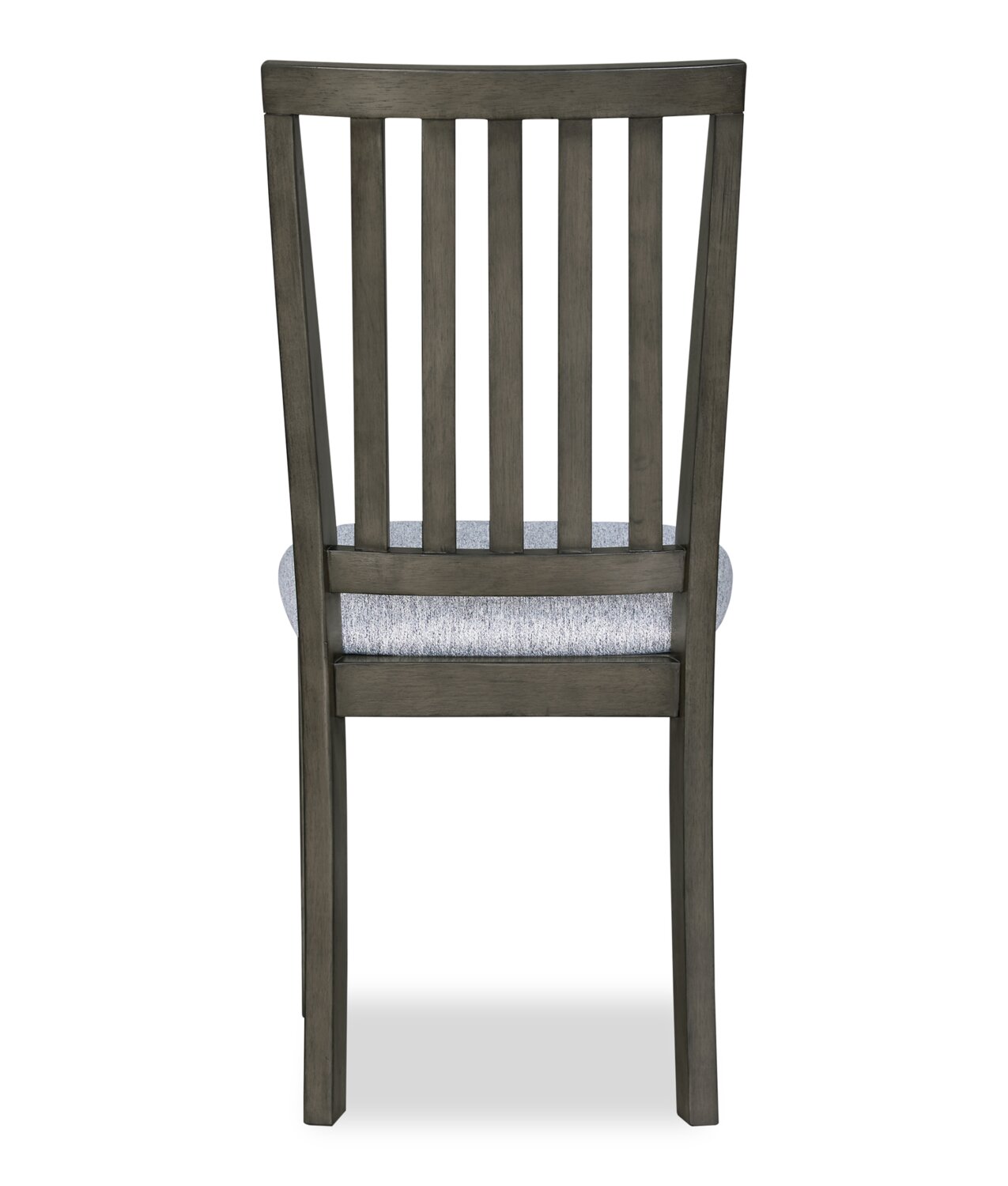 Bryn Dining Chair with Fabric Seat, Slat-Back - Dark Grey | Chaise de salle à manger Bryn avec siège en tissu et dossier à lattes - gris foncé