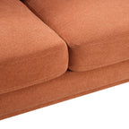 Cosmo 80" Fabric Sofa with Tufted Back Cushions - Orange | Sofa Cosmo de 80 po en tissu avec coussins de dossier capitonnés - orangé