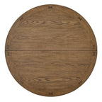 Dena Dining Table with 42-60"W Extension, Round  - Oak Brown | Table de salle à manger ronde Dena de 42 po à 60 po (L) avec rallonge - chêne brun