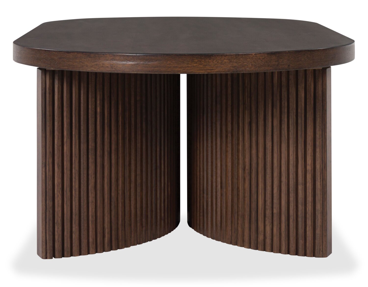 Barlow 52” Solid Wood Mid-Century Modern Coffee Table - Brown | Table à café Barlow de 52 po de style moderne du milieu du 20e siècle en bois massif - brune