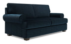 Made in Canada Customizable Sofa Lab Roll 76" Chenille Fabric Condo Size Sofa with Rolled Arms - Luxury Indigo Blue | Sofa Roll de Sofa Lab de 76 po de format condo fabriqué au Canada en tissu de chenille - bleu Luxury Indigo | RO093193