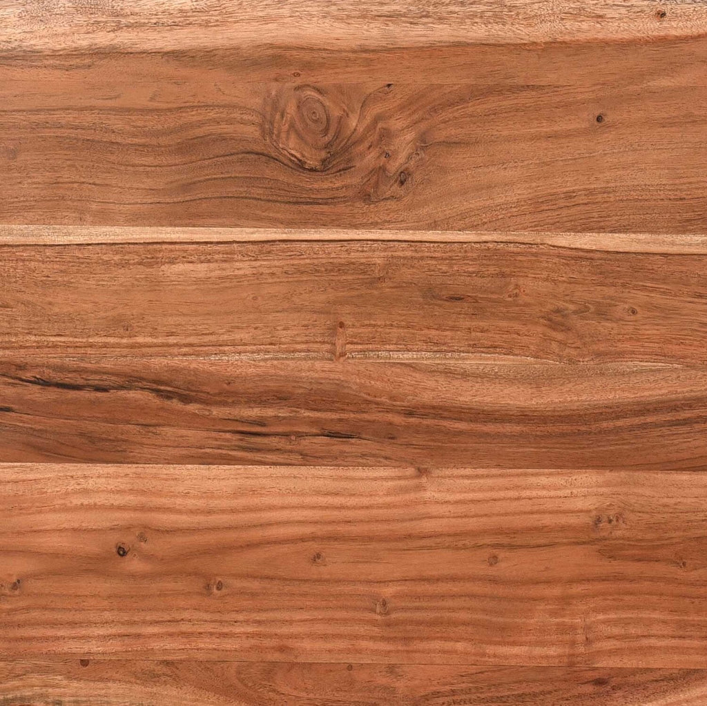 Kaleb 45" Rustic Coffee Table - Brown and Black with Metal Legs|Table à café rustique Kaleb de 45 po - brune et noire avec pattes en métal