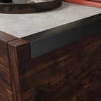 Benson 31” Modern Coffee Table with Storage - Dark Brown and Grey | Table à café moderne Benson de 31 po avec rangement - brun foncé et grise