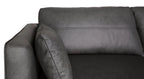 Melrose 84.5" Top-Grain Genuine Leather Sofa with Metal Legs - Grey | Sofa Melrose de 84,5 po en cuir véritable de qualité supérieure avec pattes en métal - gris