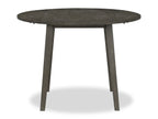 Bryn Drop-Leaf Dining Table, 42" Round - Dark Grey | Table de salle à manger ronde Bryn de 42 po avec abattant - gris foncé