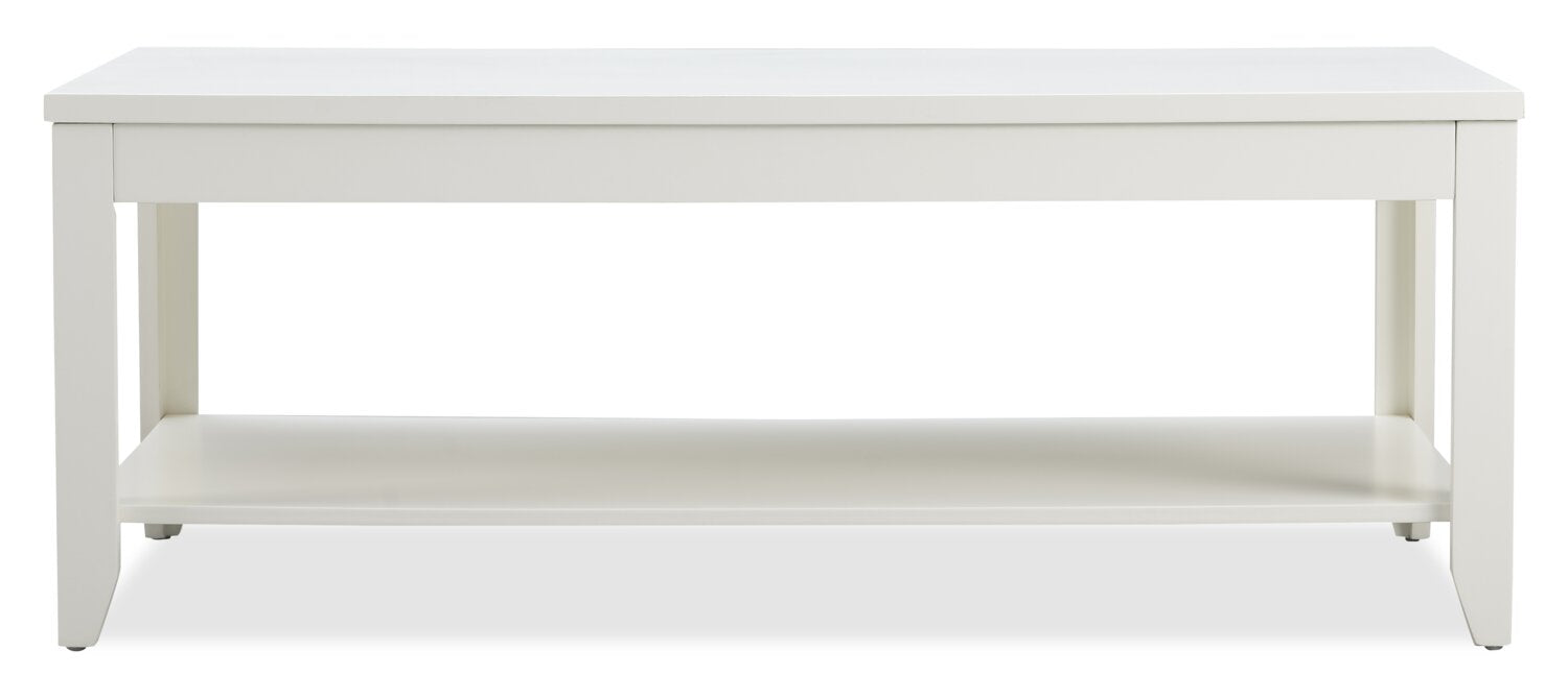 Aspen 47.3" Traditional 3-Pack Coffee + 2 End Tables - White | Ensemble 3 tables traditionnelles Aspen de 47,3 po (table à café et 2 tables de bout) - blanc