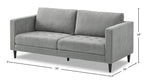 Metro 78" Fabric Sofa with Tufted Seat Cushions and Reversible Back Cushions - Grey | Sofa Metro de 78 po en tissu avec coussins de siège capitonnés et coussins de dossier réversibles - gris