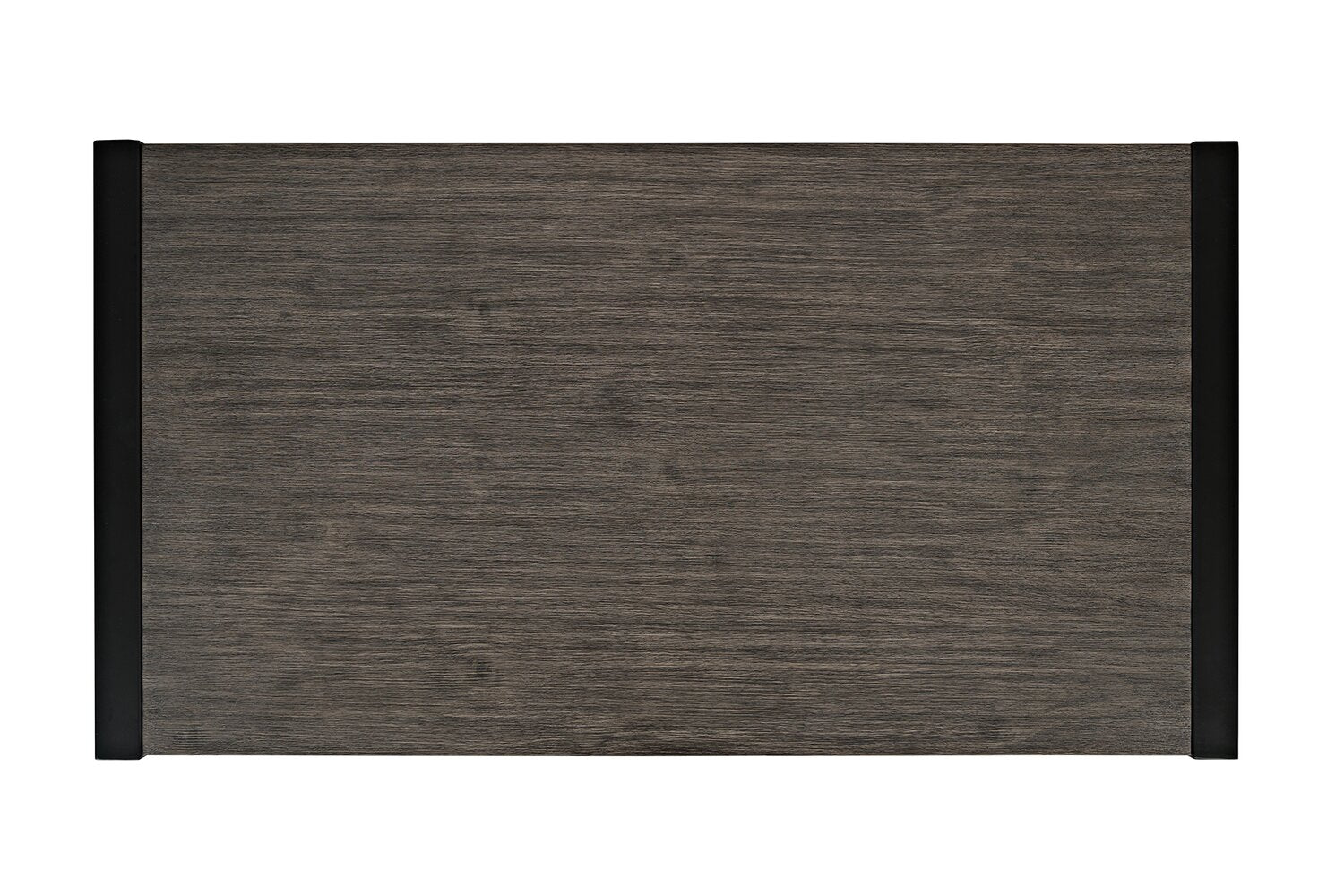 Apex 48" Modern Coffee Table with Shelf - Grey with Black Metal Legs|Table à café moderne Apex 48 po avec tablette - grise avec pattes en métal noir