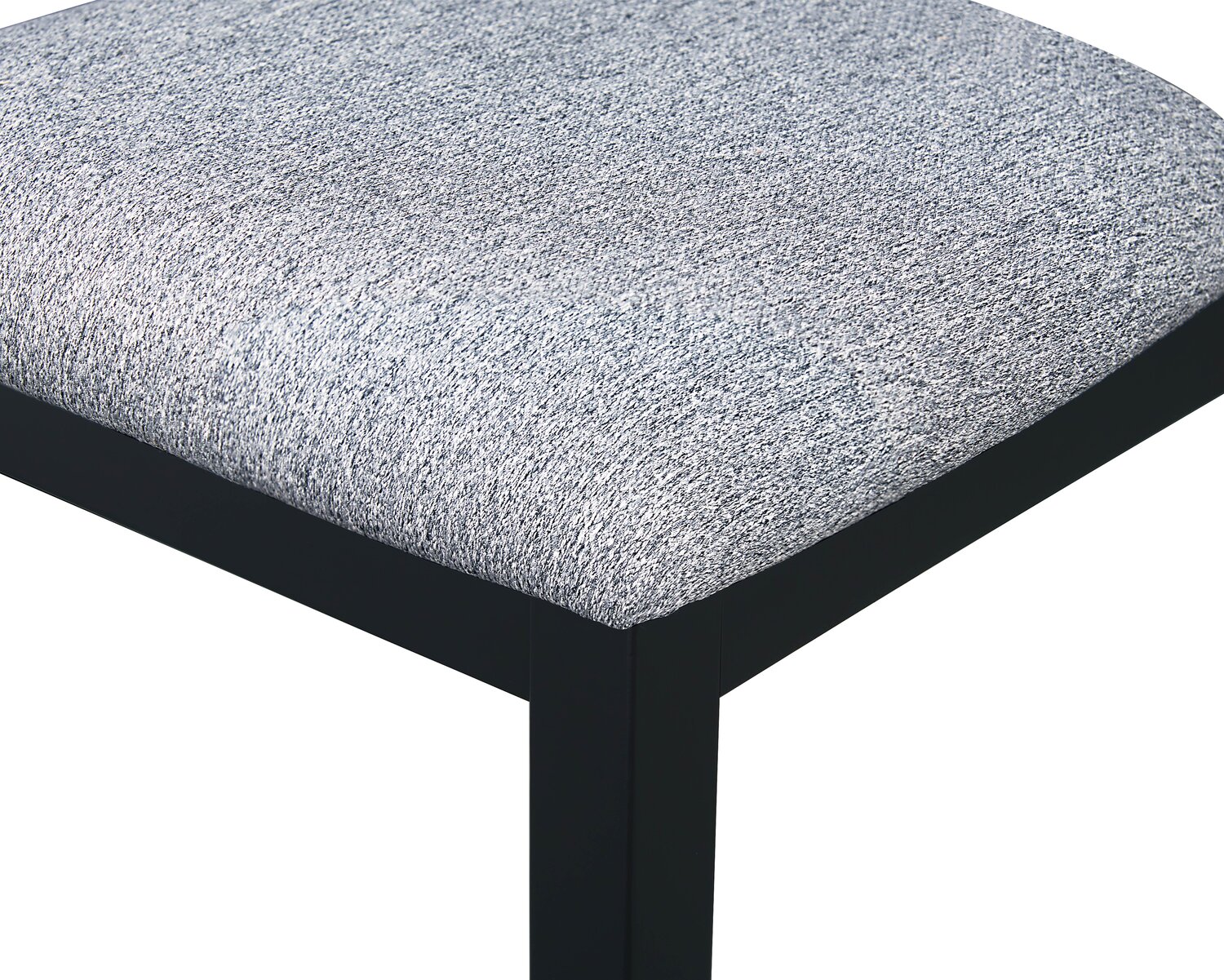 Bryn Dining Chair with Fabric Seat, Slat-Back - Black | Chaise de salle à manger Bryn avec siège en tissu, dossier à lattes - noire
