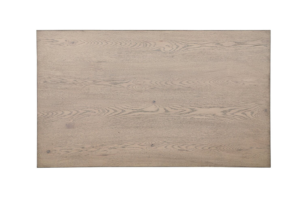 Alton 48" Modern Coffee Table - Light Oak with Grey Metal Legs | Table à café Alton moderne de 48 po - chêne clair avec pattes en métal gris