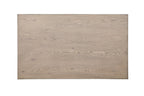 Alton 48" Modern Coffee Table - Light Oak with Grey Metal Legs | Table à café Alton moderne de 48 po - chêne clair avec pattes en métal gris