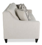 Made in Canada Cindy Crawford Home Kylie 78" Linen-Look Sofa with Wood Legs - Zeus Pearl | Sofa Kylie de Cindy Crawford Home de 78 po fabriqué au Canada en tissu d’apparence lin avec pattes en bois - perle Zeus
