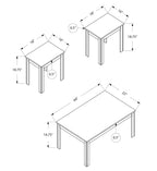 Kiana 44" Modern 3-Pack Coffee + 2 End Tables - Black |Ensemble 3 tables modernes Kiana de 44 po (table à café et 2 tables de bout) - noir