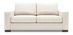 Made in Canada Customizable Sofa Lab Track 75" Chenille Fabric Condo Size Sofa with Track Arms - Luxury Sand Beige | Sofa Track de Sofa Lab de 75 po de format condo fabriqué au Canada en tissu de chenille - beige Luxury Sand | TR093093