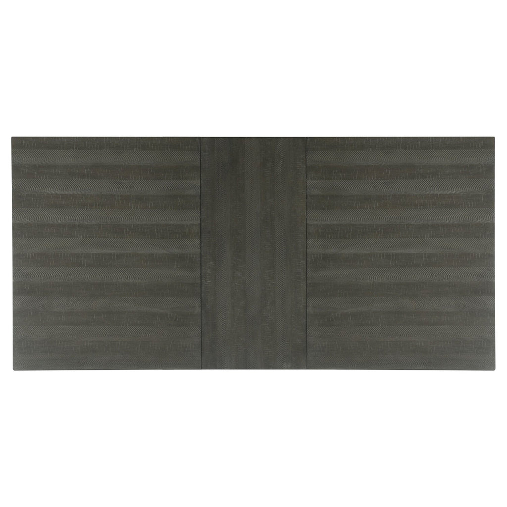 Alto Dining Table with 65-83"W Extension, Trestle Base - Grey | Table de salle à manger Alto de 65 po à 83 po (L) avec rallonge et base à tréteaux - grise