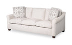 Mallie 84" Chenille Fabric Sofa with Rolled Arms and Wood Legs - Shell White | Sofa Mallie de 84 po en tissu de chenille avec accoudoirs enroulés et pattes en bois - blanc coquillage