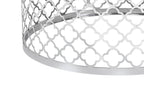 Belle 36" Glam Round Sofa Table - White Marble Top with Stainless Steel Base|Table de salon ronde somptueuse Belle de 36 po - dessus en marbre blanc avec base en acier inoxydable