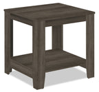 Lincoln 42" Traditional 3-Pack Coffee + 2 End Tables with Shelf - Black Brown |Ensemble 3 tables traditionnelles Lincoln de 42 po (table à café et 2 tables de bout) avec tablette - brun-noir